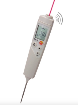 Инфракрасный термометр с лазерным целеуказателем (оптика 6:1) и проникающим пищевым зондом 826-T4 Te в ШефСтор (chefstore.ru)